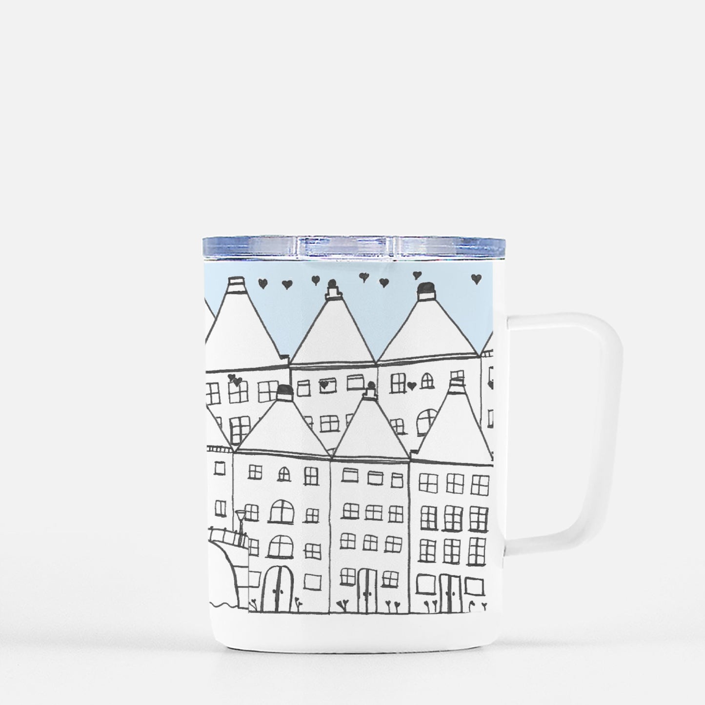 (Back In Stock) Charming City Travel Mug w/ Lid 10 oz.