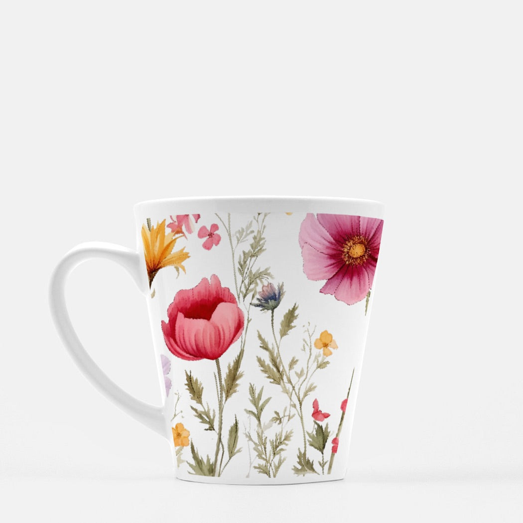 Wild Floral Mug Latte 12 oz.