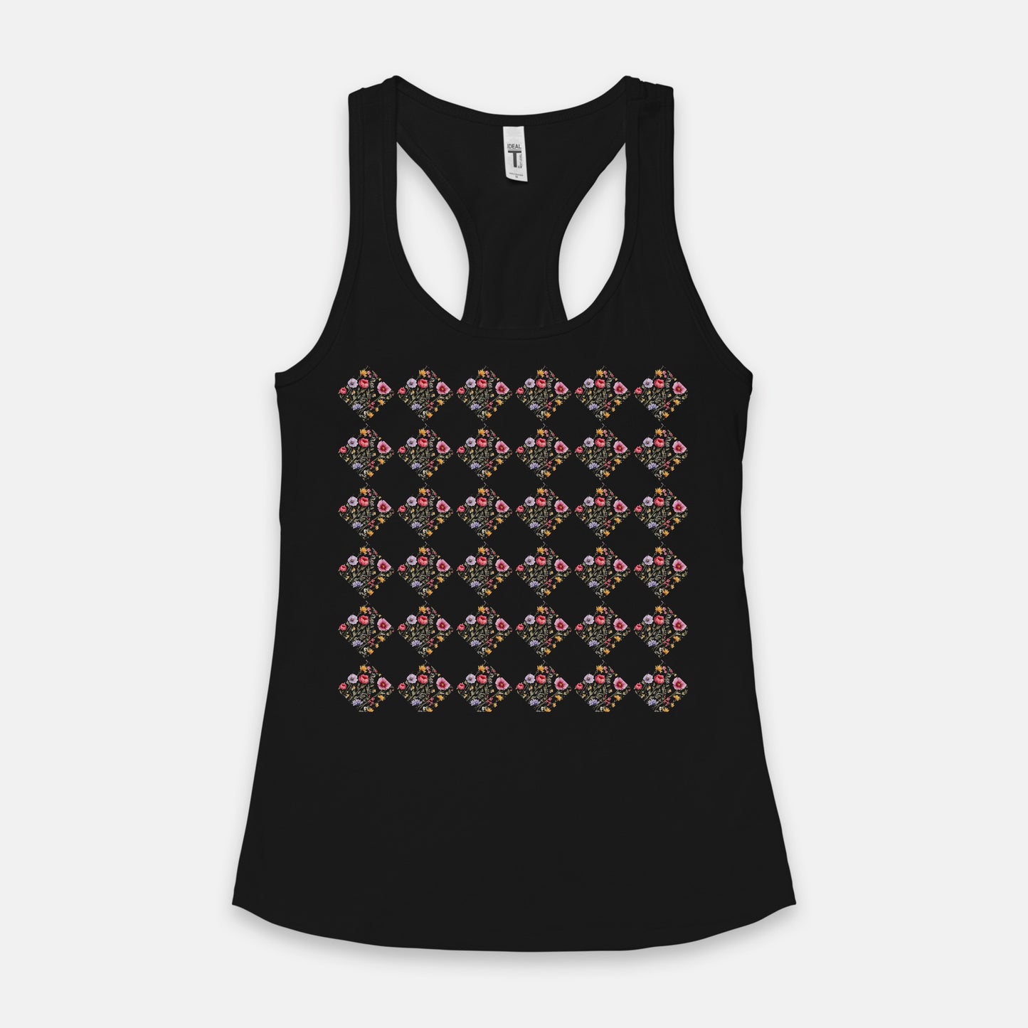 Wild Floral Racerback Tank (available 5+ colors)