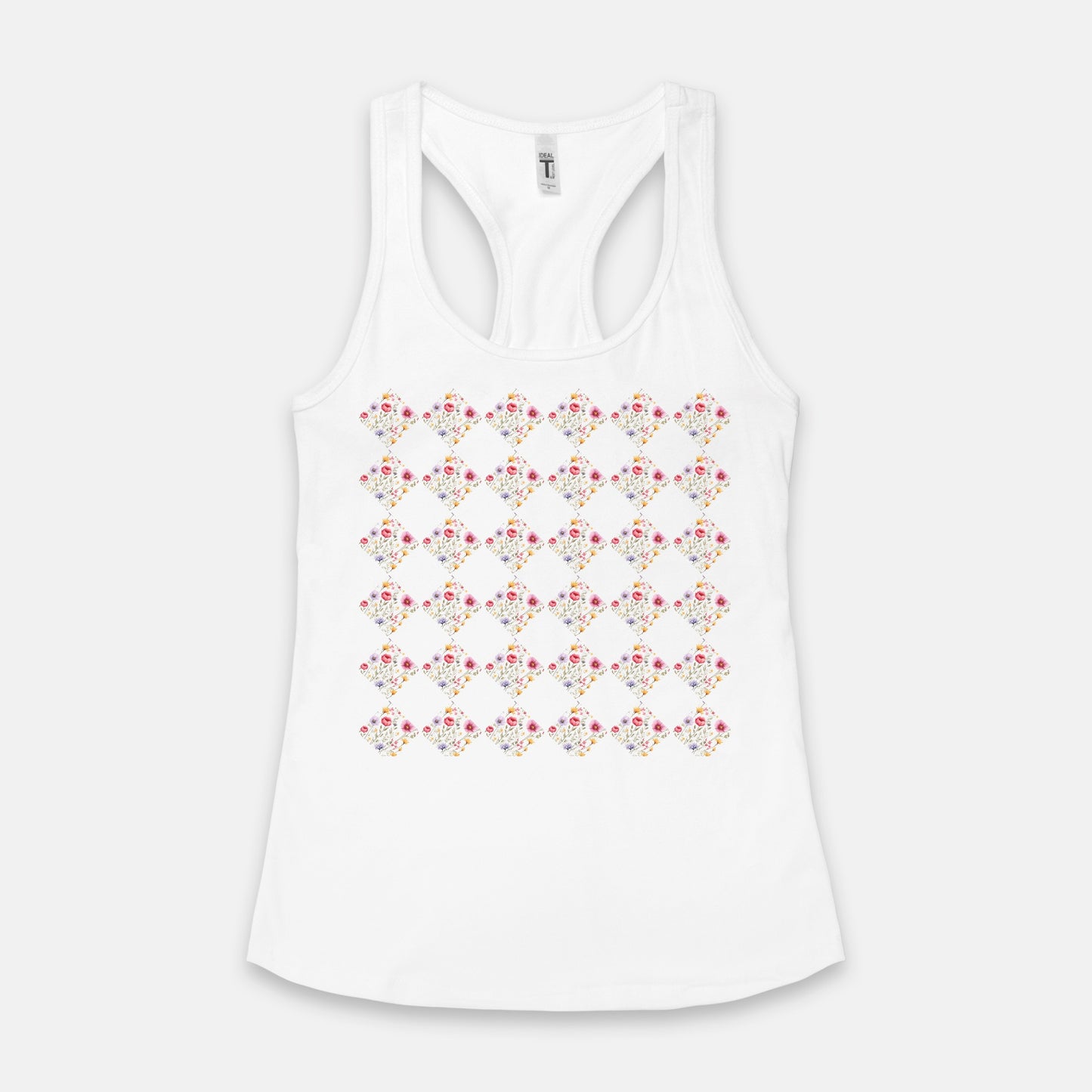 Wild Floral Racerback Tank (available 5+ colors)