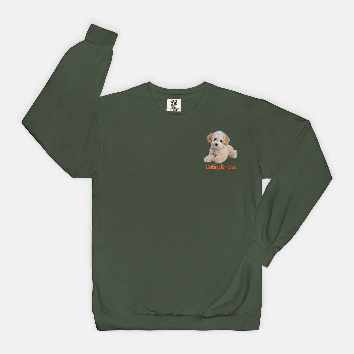 Adoption Dog Comfort Color Crewneck Sweatshirt (5+available colors)