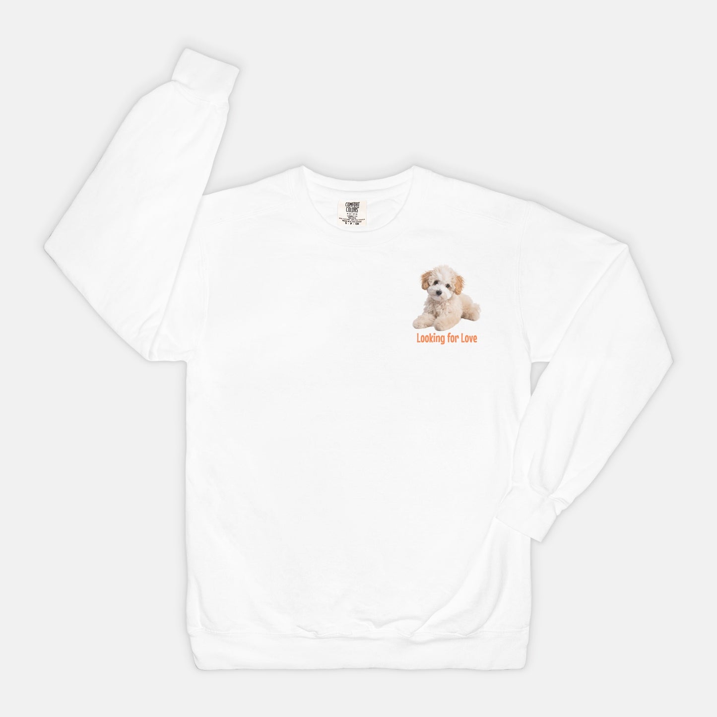 Adoption Dog Comfort Color Crewneck Sweatshirt (5+available colors)