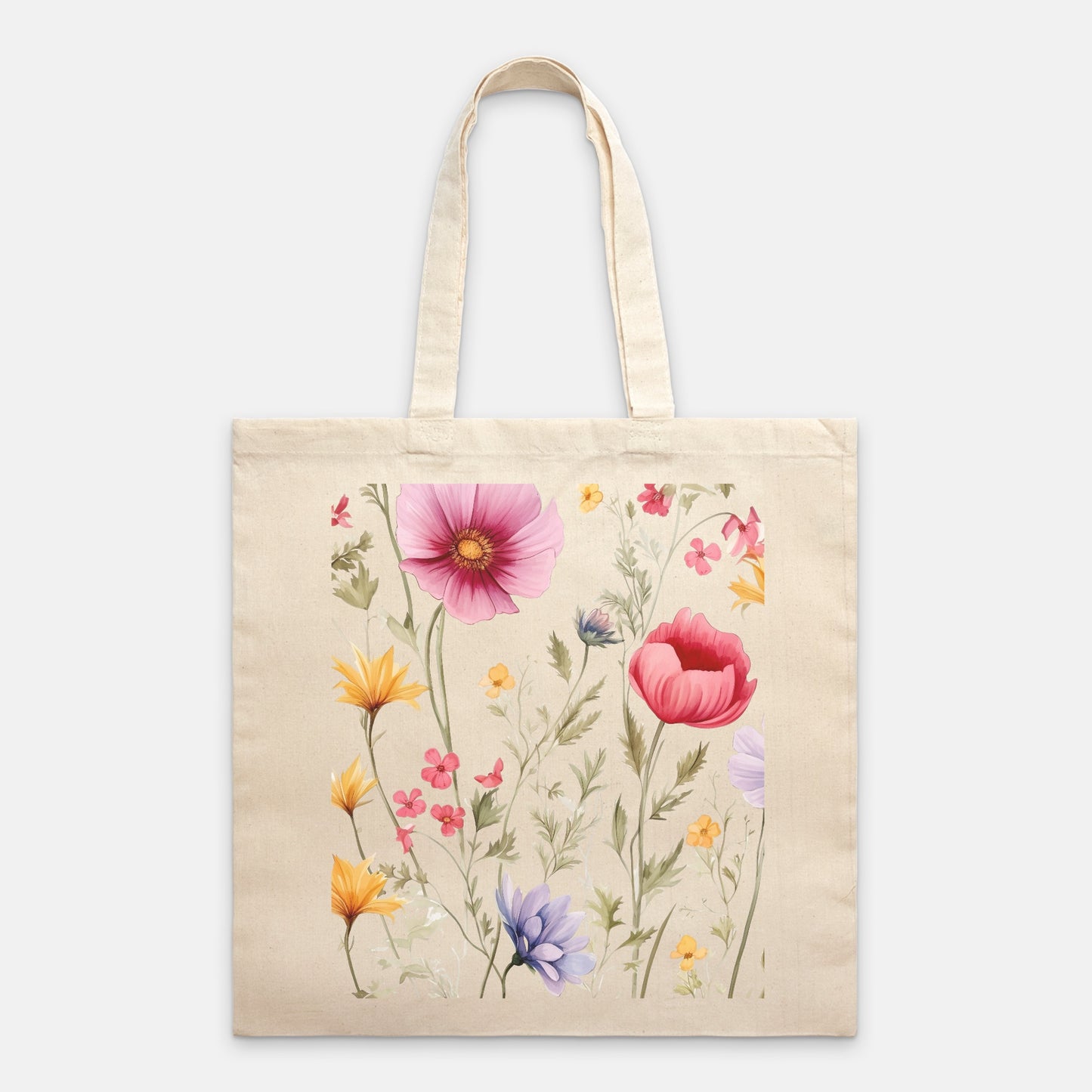 Wild Floral Tote Bag Lightweight ( available 9+ colors)