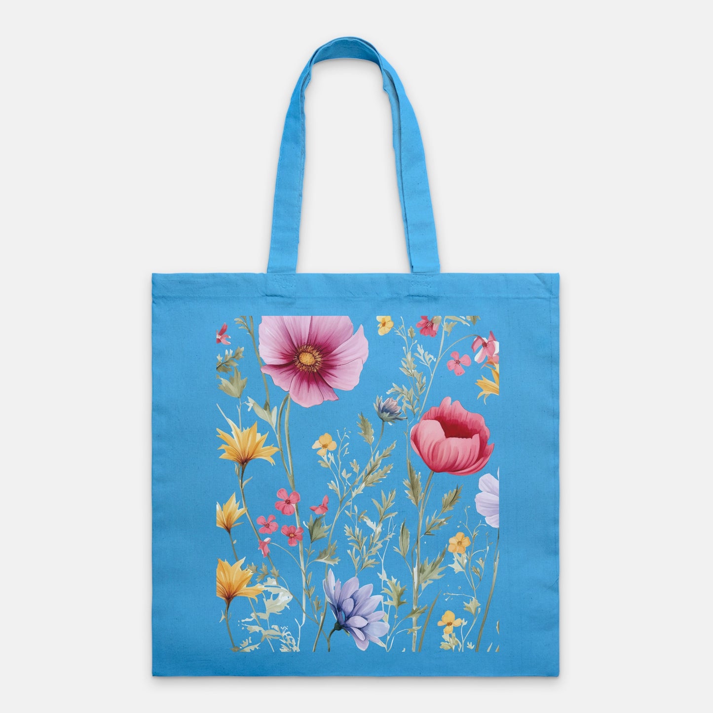 Wild Floral Tote Bag Lightweight ( available 9+ colors)