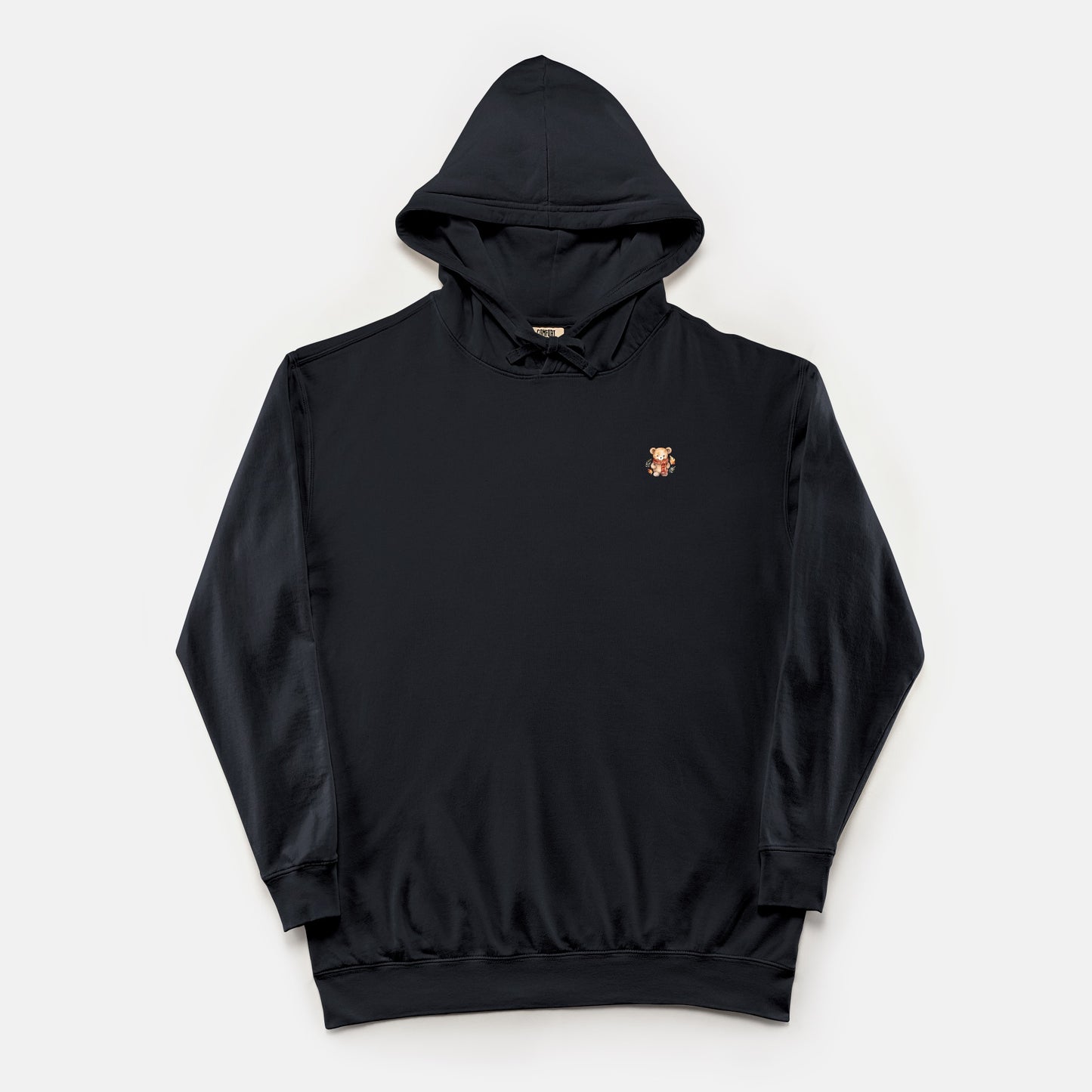 Bear Hug lightweight hoodie (with front/back design) (3+ avail. colors)