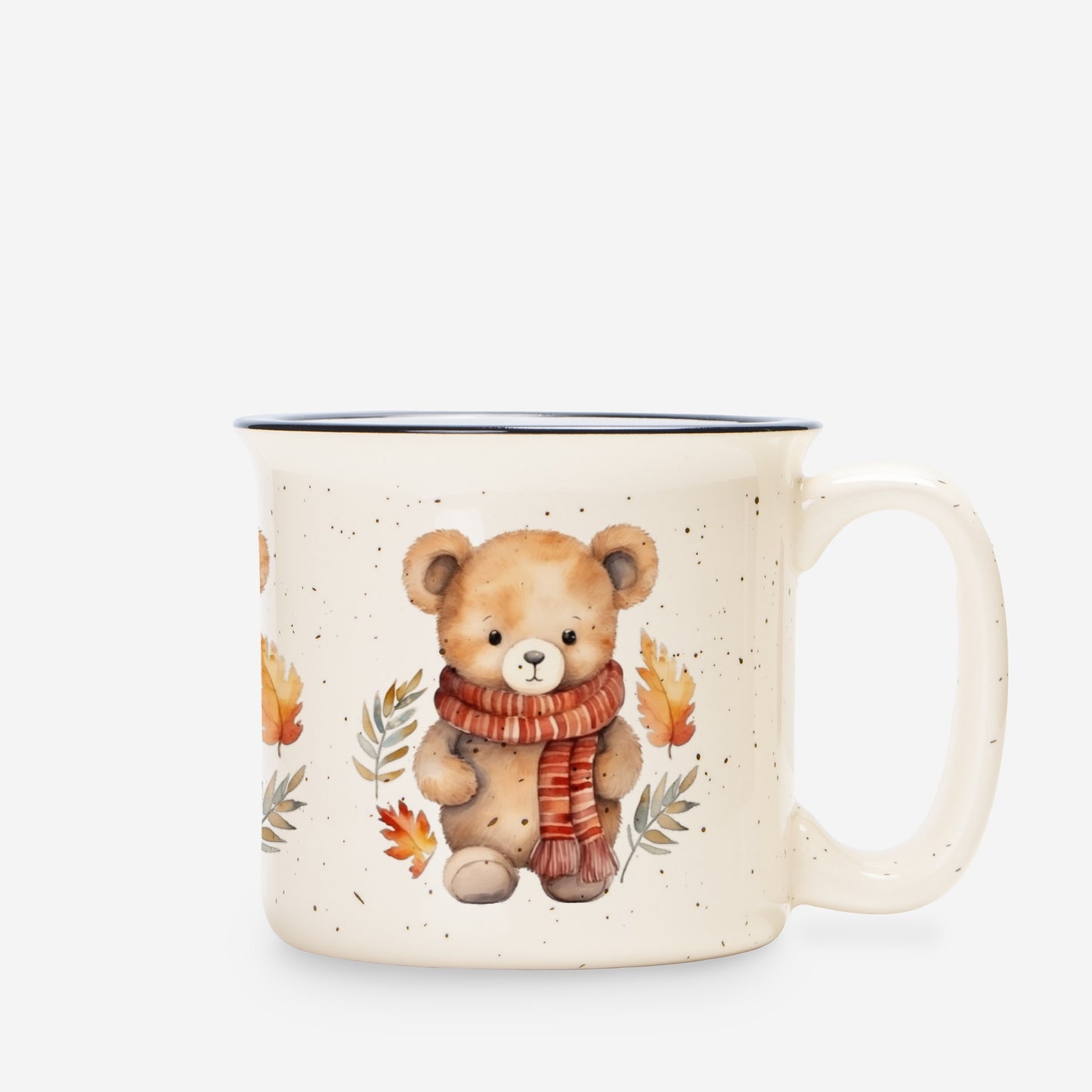 Bear Hug Ceramic Camp Mug Speckled