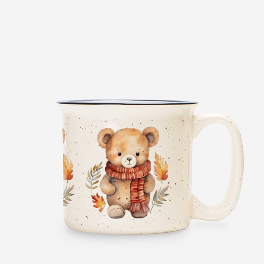 Bear Hug Ceramic Camp Mug Speckled