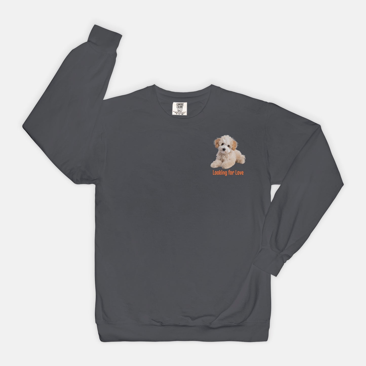Adoption Dog Comfort Color Crewneck Sweatshirt (5+available colors)