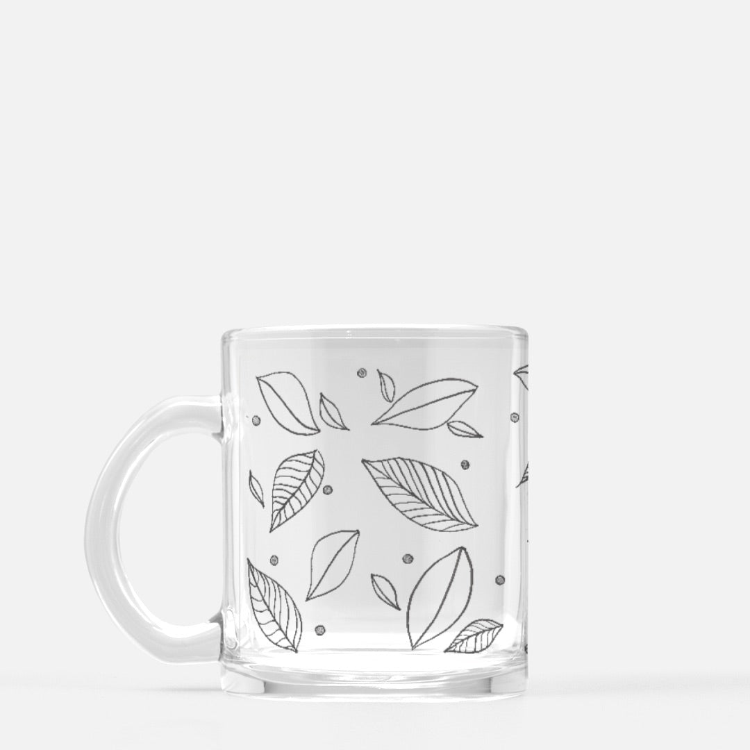 Leaves Mug Glass