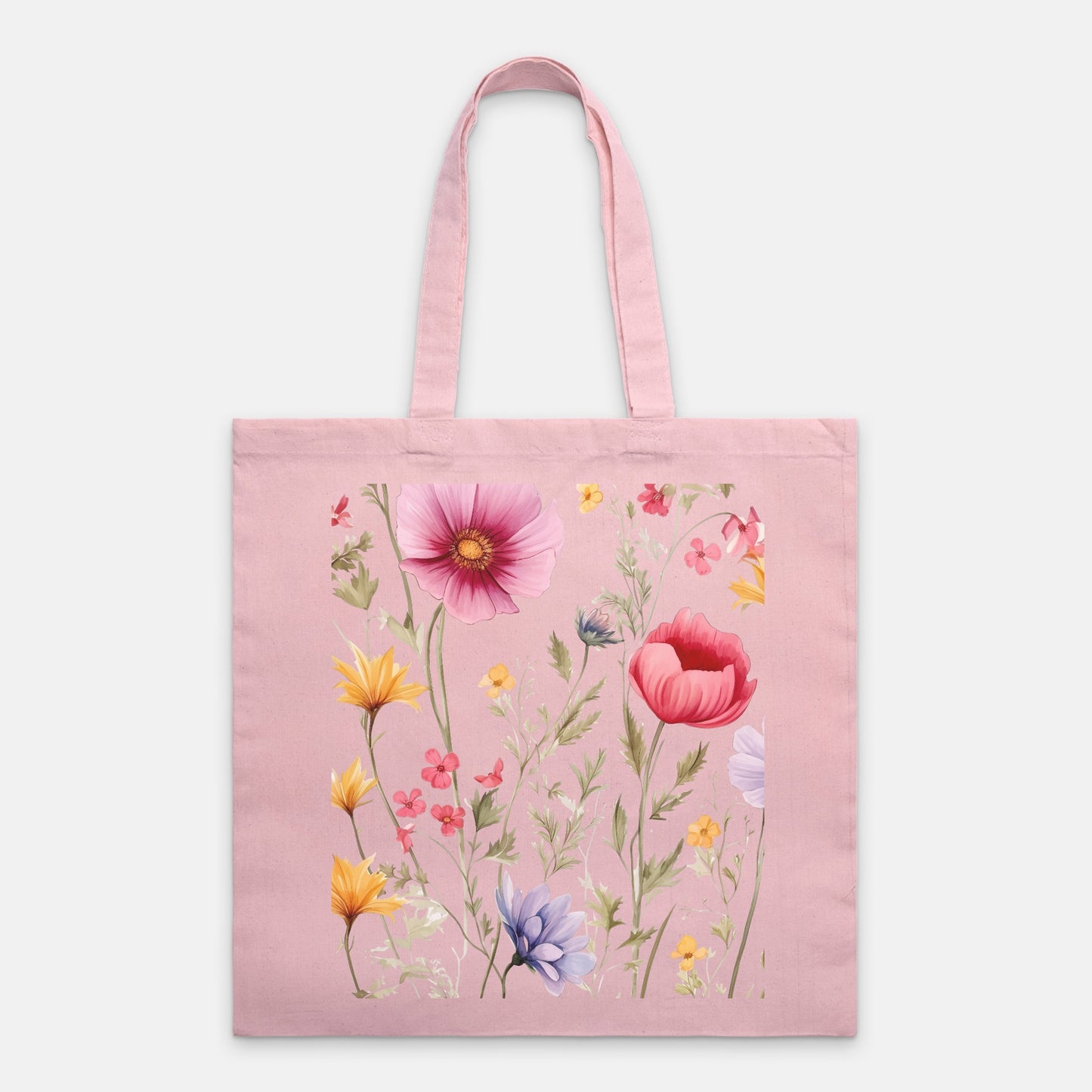 Wild Floral Tote Bag Lightweight ( available 9+ colors)