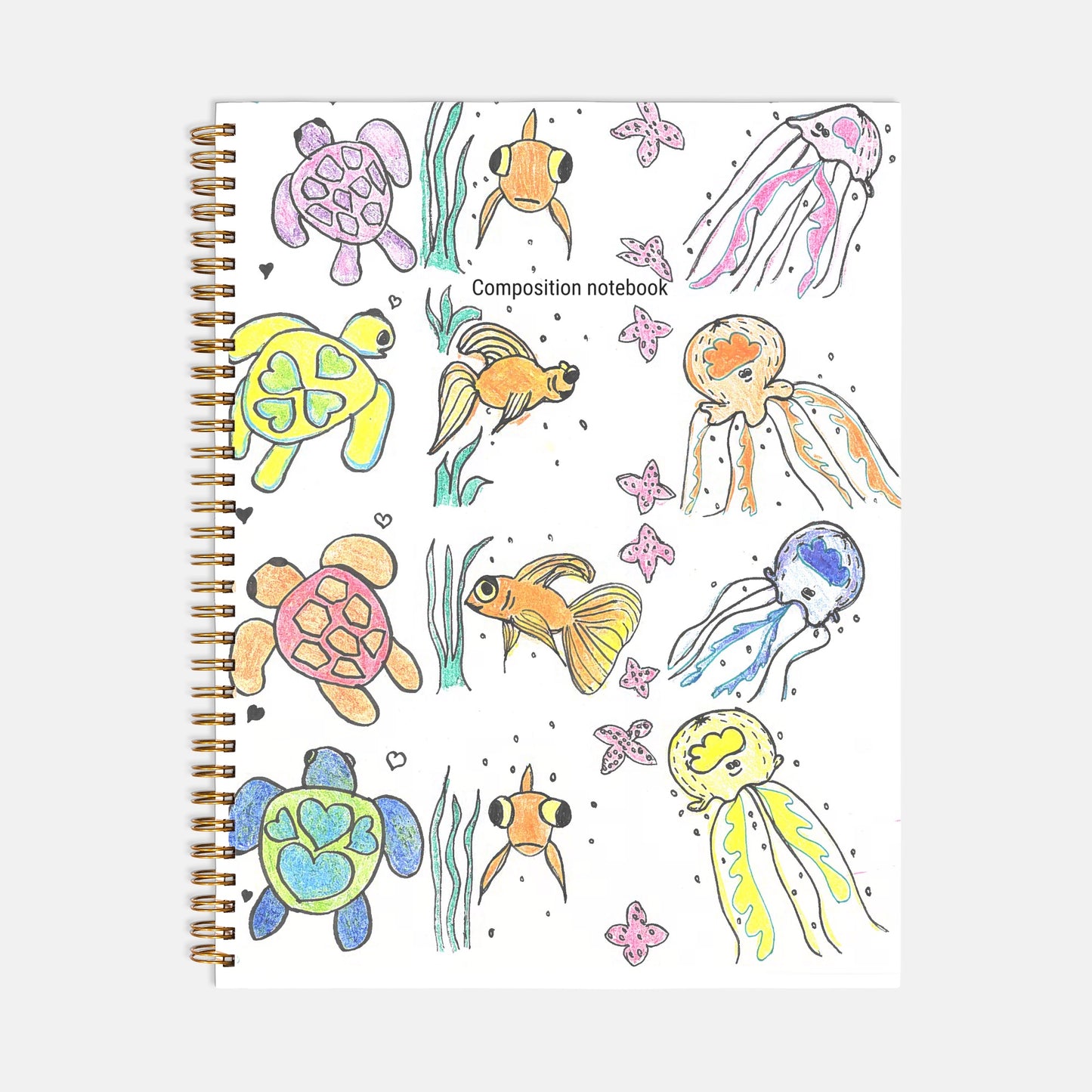 Sealife Notebook Softcover Spiral 8.5 x 11