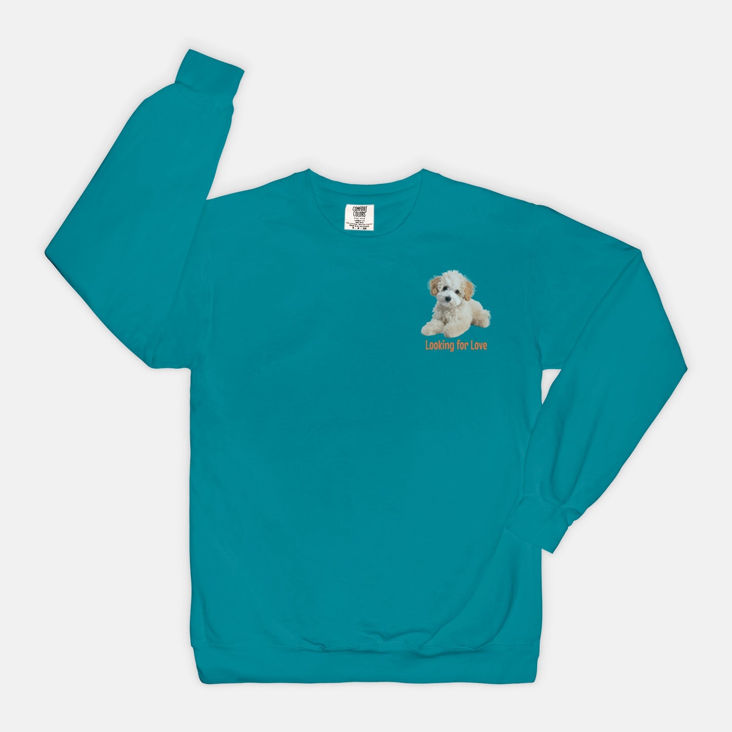 Adoption Dog Comfort Color Crewneck Sweatshirt (5+available colors)
