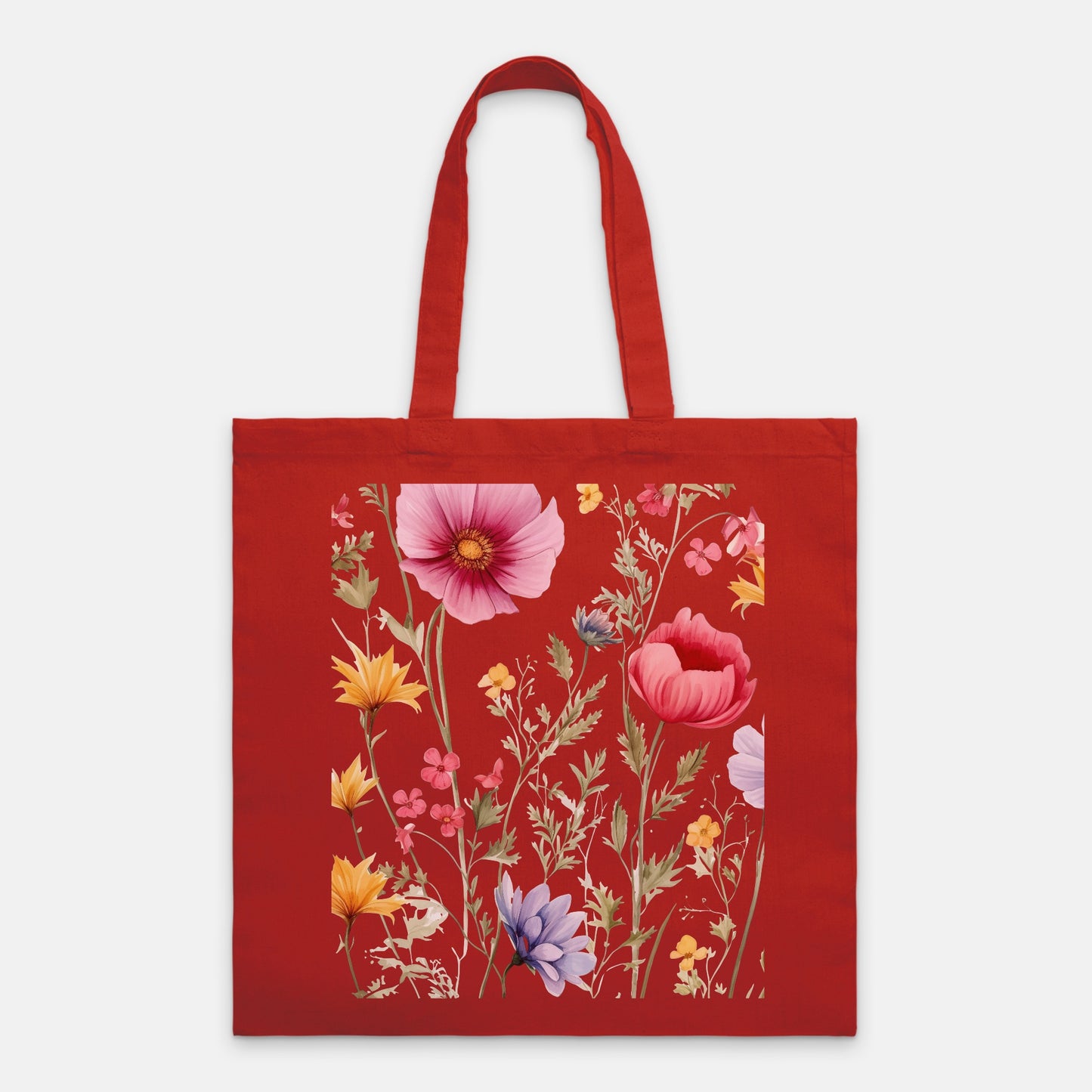 Wild Floral Tote Bag Lightweight ( available 9+ colors)