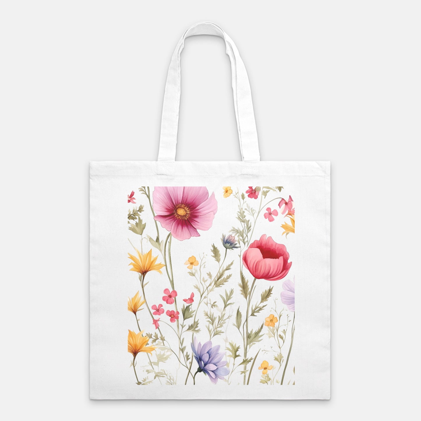 Wild Floral Tote Bag Lightweight ( available 9+ colors)