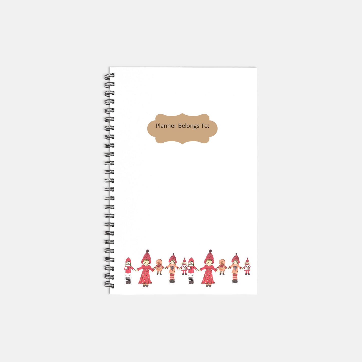 Holiday Planner Hardcover Spiral 5.5 x 8.5