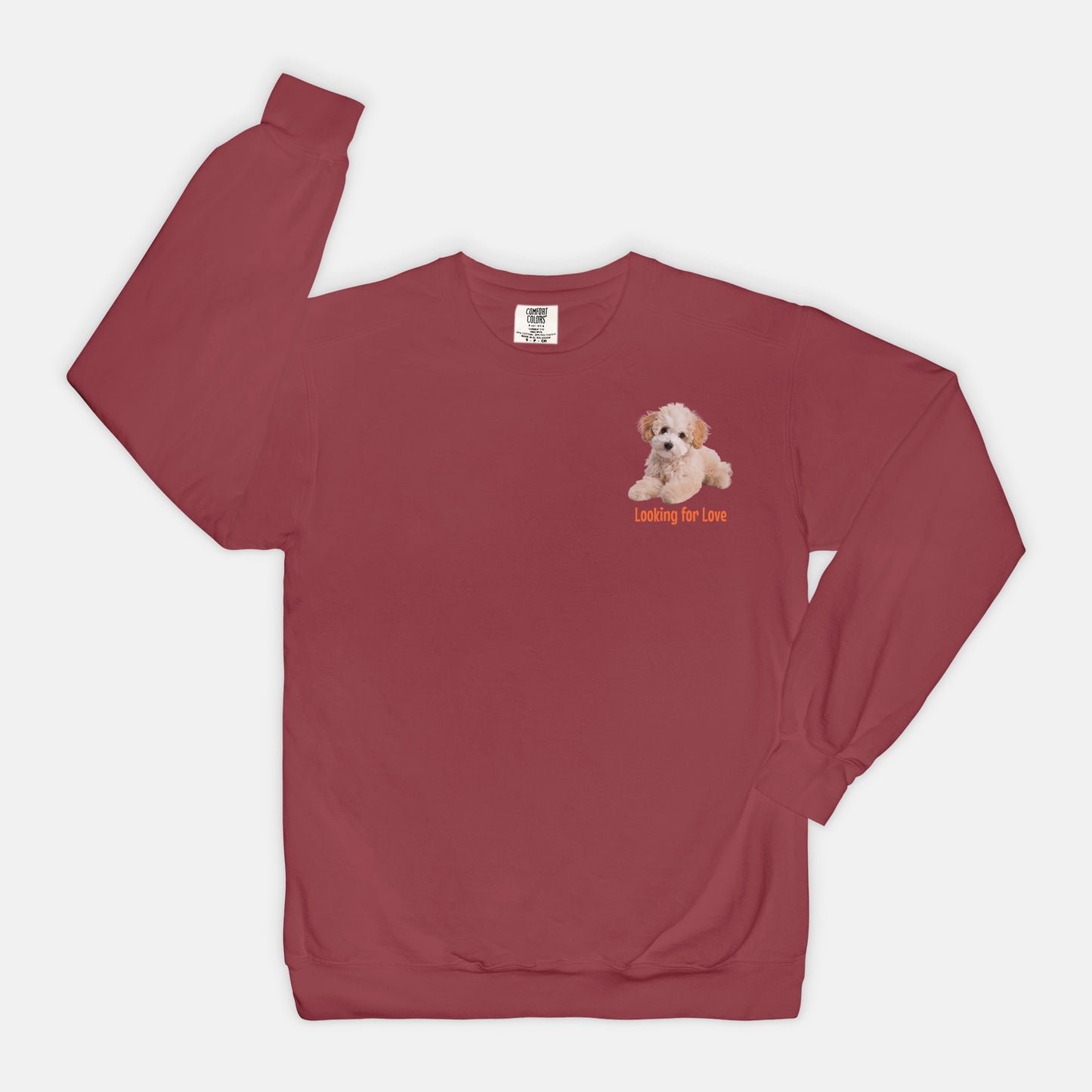 Adoption Dog Comfort Color Crewneck Sweatshirt (5+available colors)