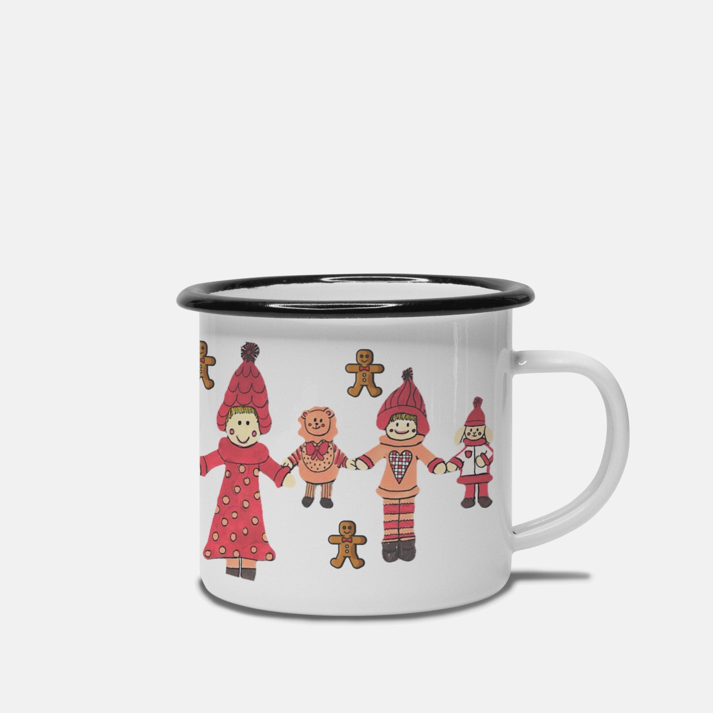 Holiday Camp Mug 10 oz. (Black Rim)
