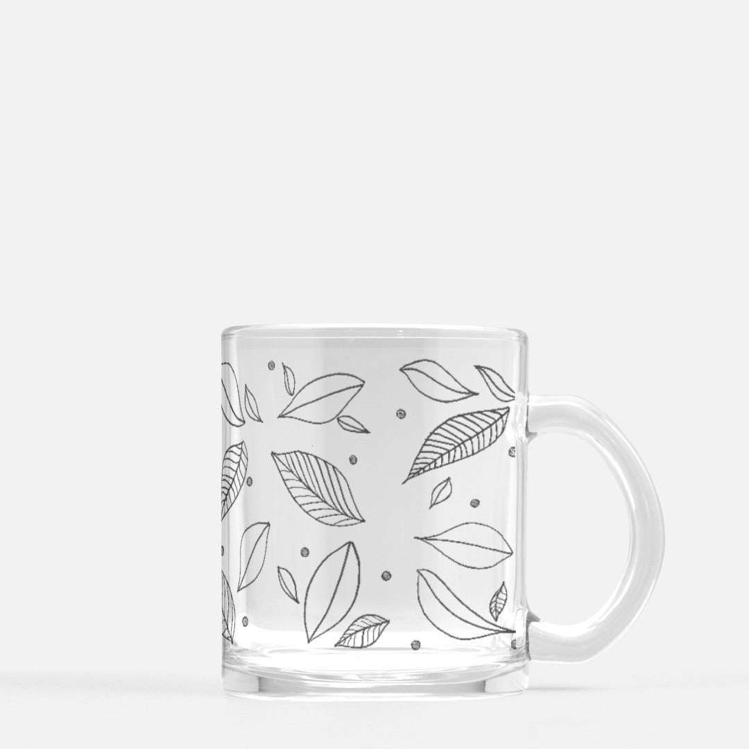 Leaves Mug Glass