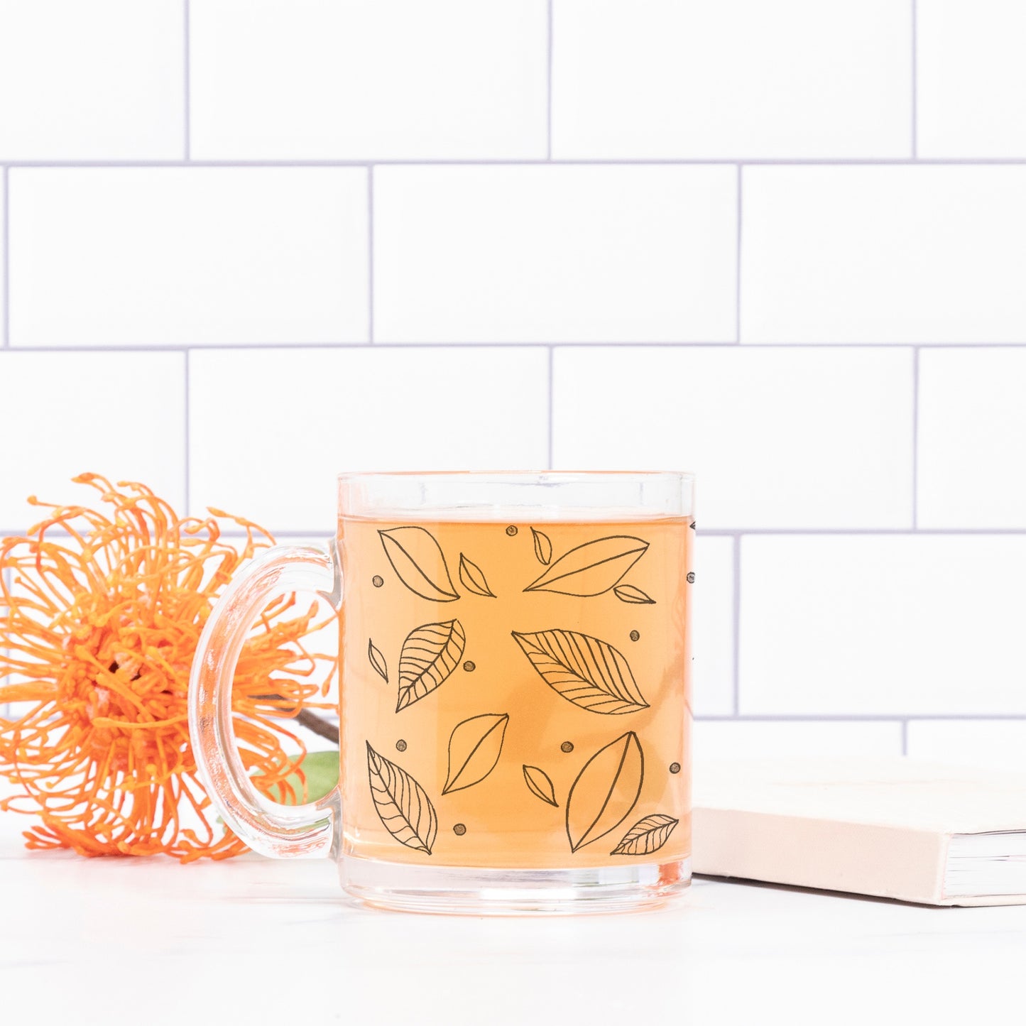 Leaves Mug Glass