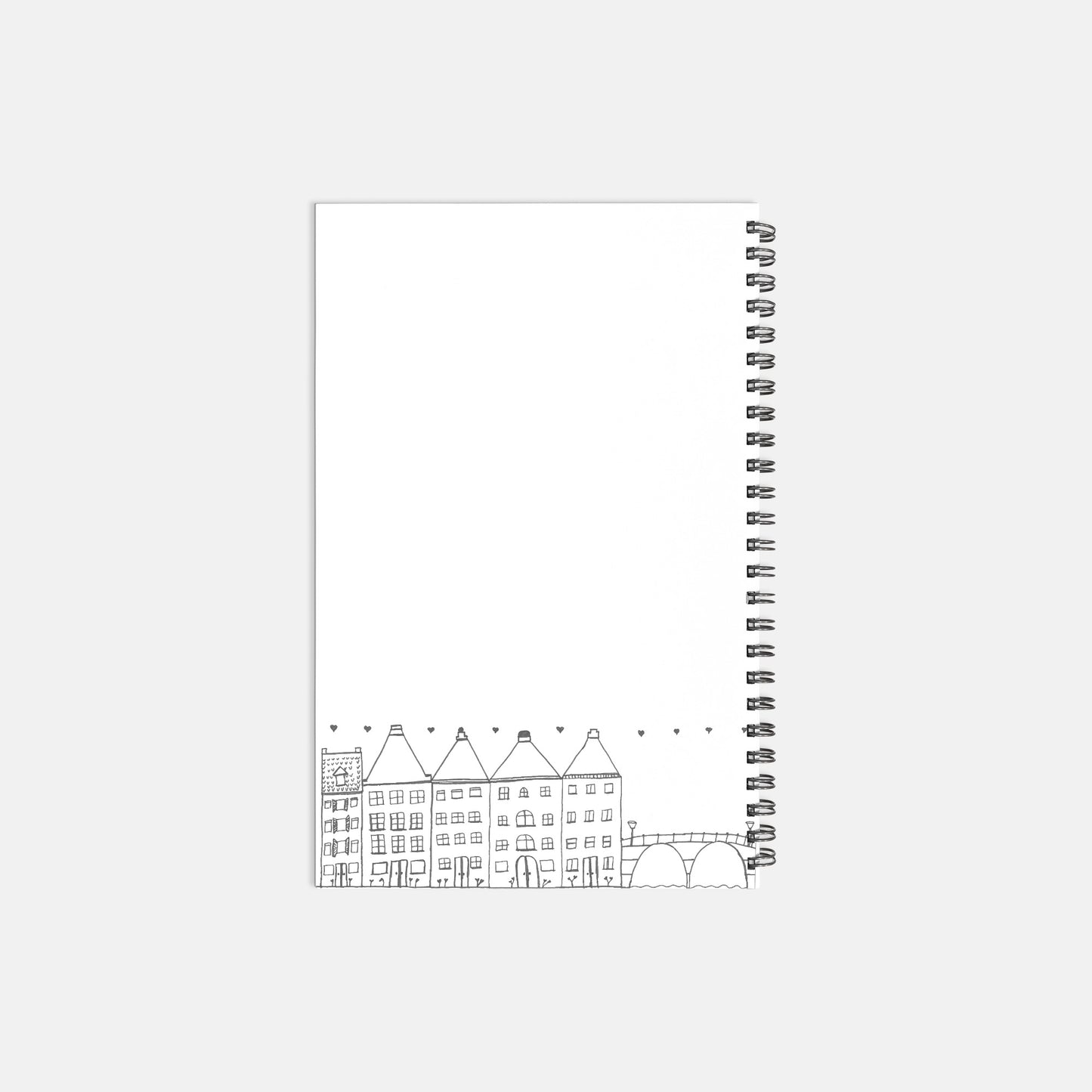 Charming City Planner Hardcover Spiral 5.5 x 8.5
