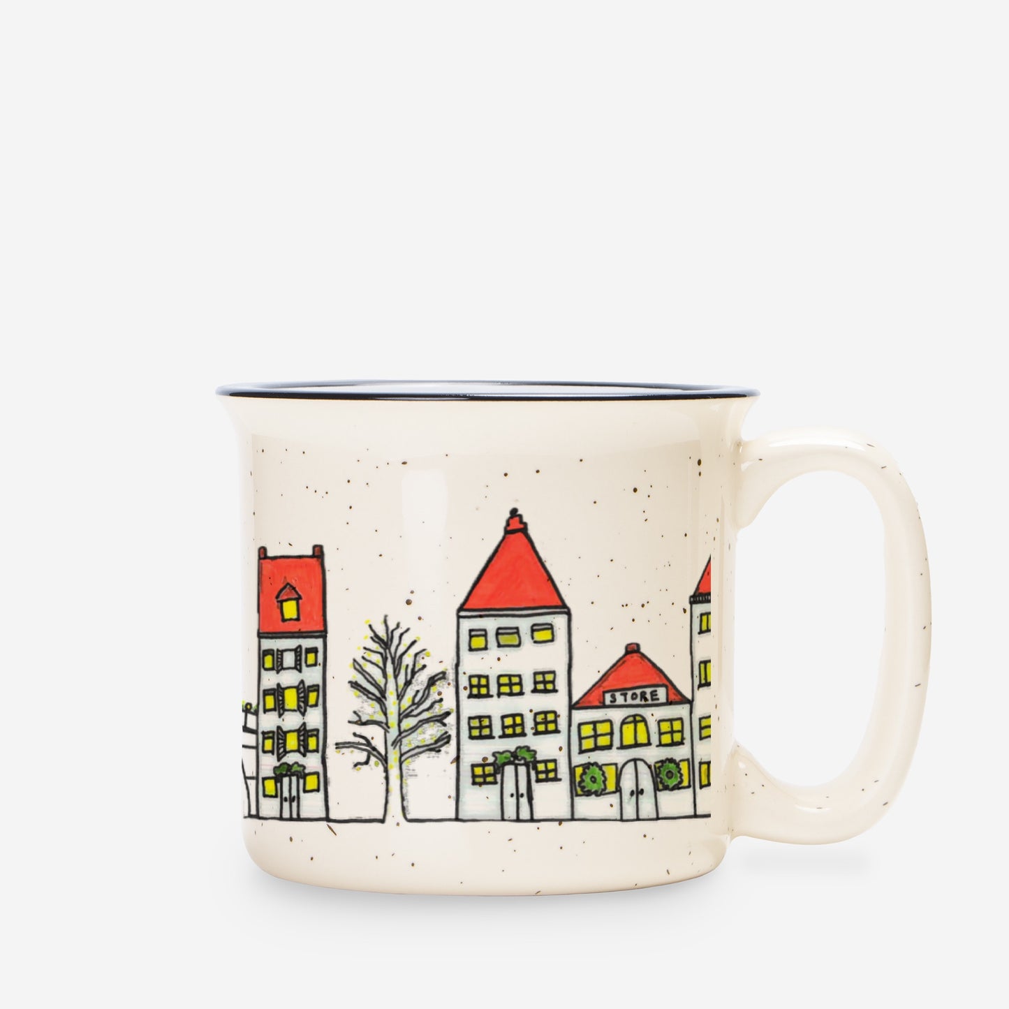 Holiday City Speckled Cream Camp Cup