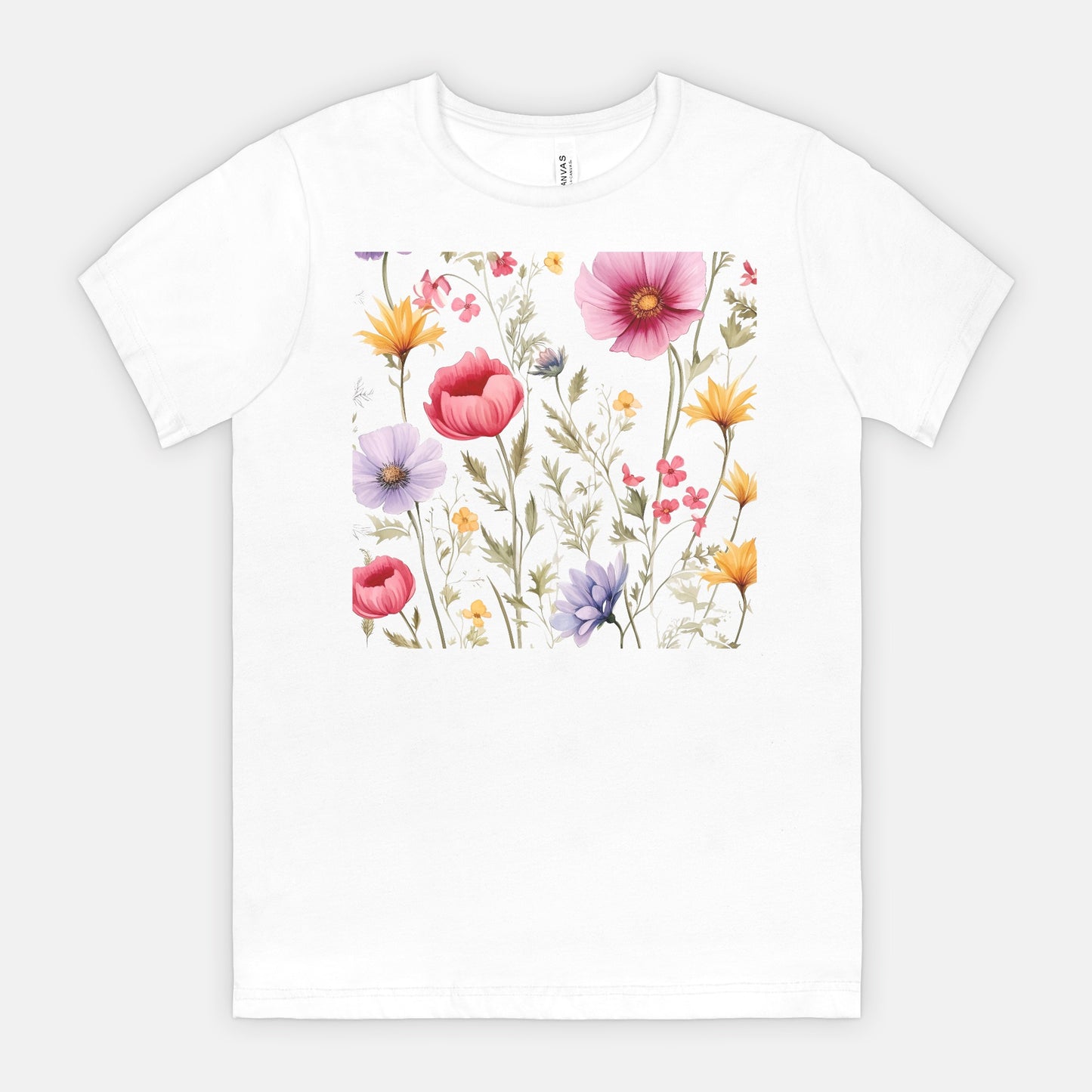Wild Floral Unisex Tee (available 8+ colors)