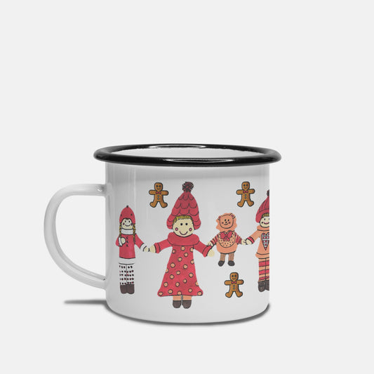 Holiday Camp Mug 10 oz. (Black Rim)