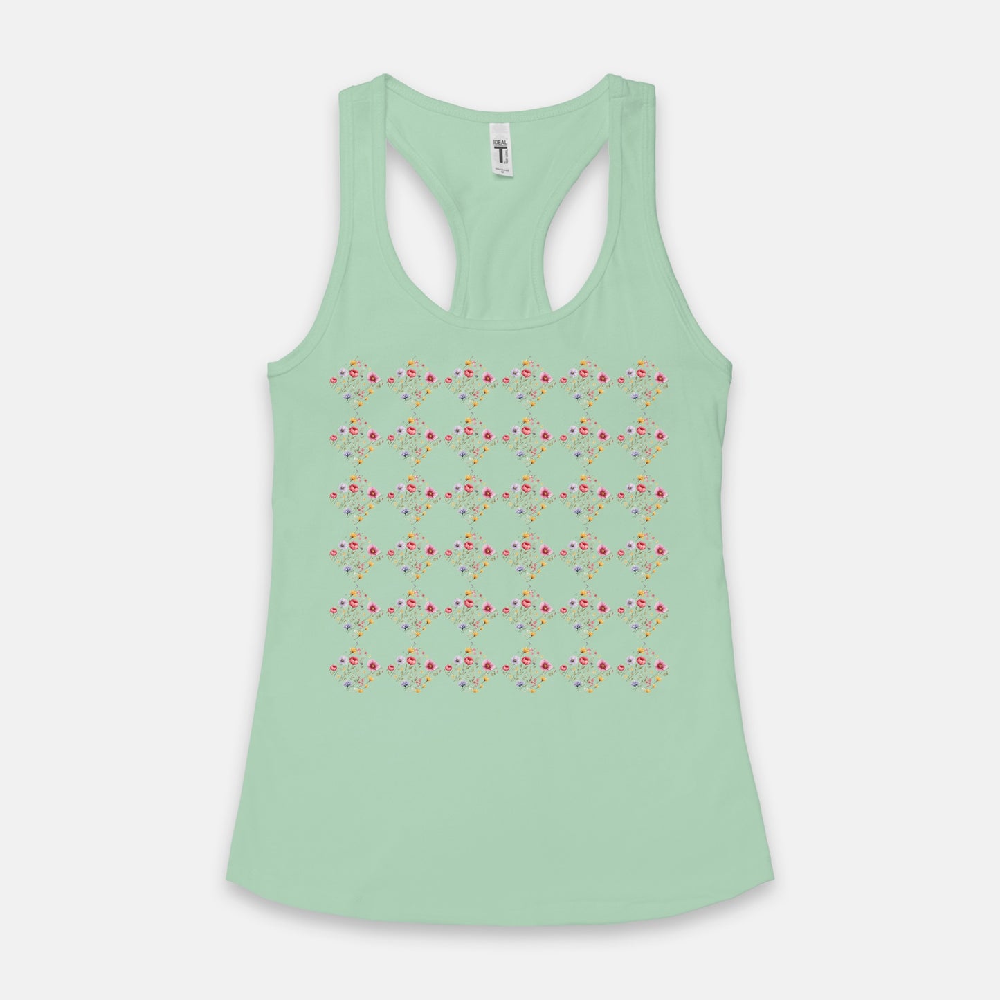 Wild Floral Racerback Tank (available 5+ colors)