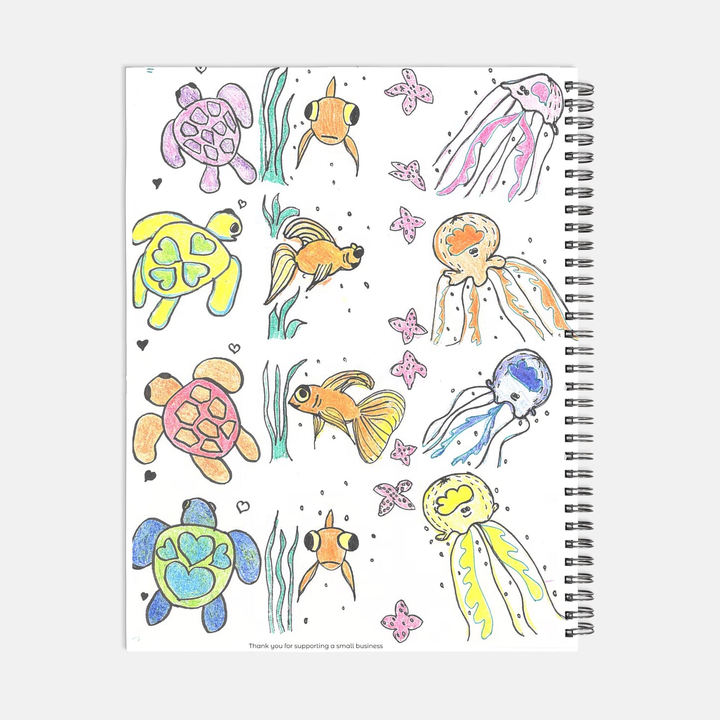 Sealife Notebook Softcover Spiral 8.5 x 11