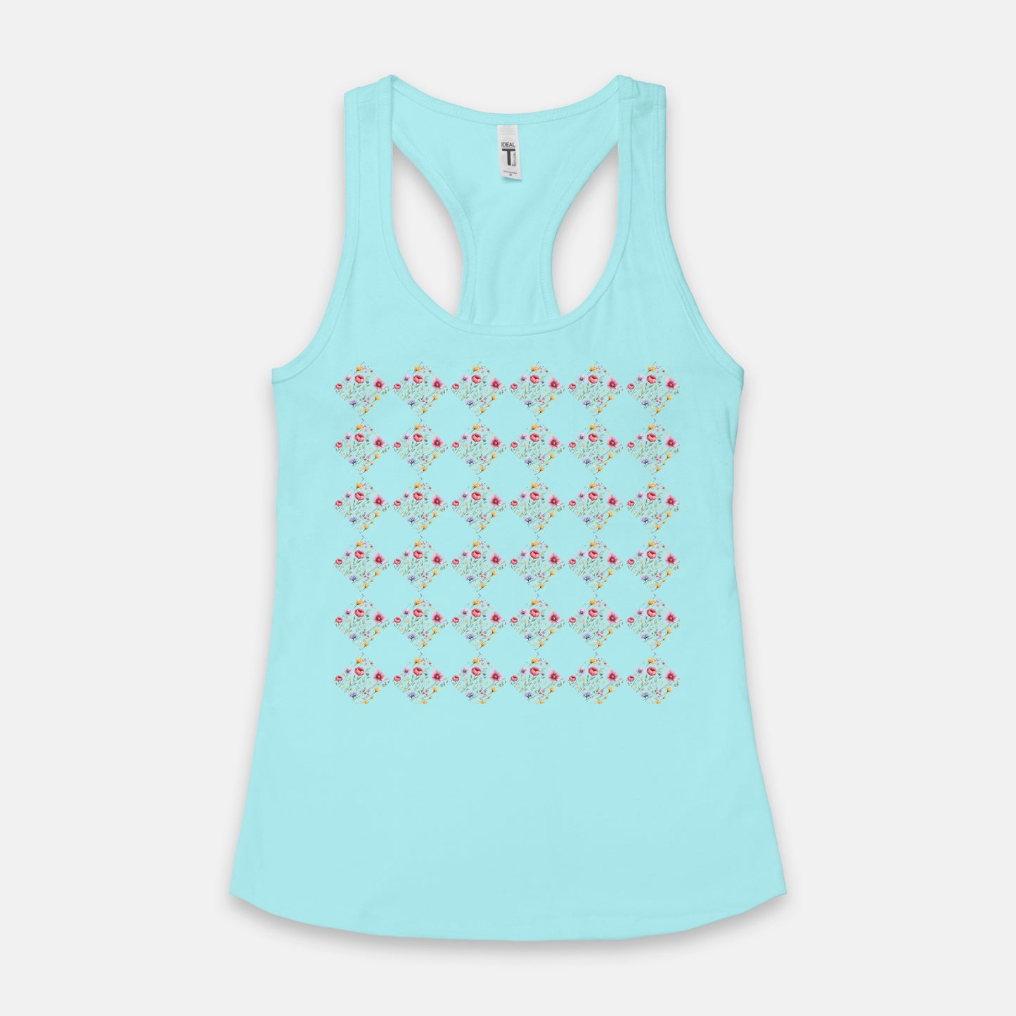Wild Floral Racerback Tank (available 5+ colors)