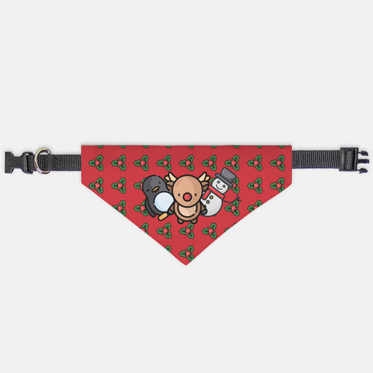 Reindeer and Co. Collar Pet Bandana (Sm & Med)