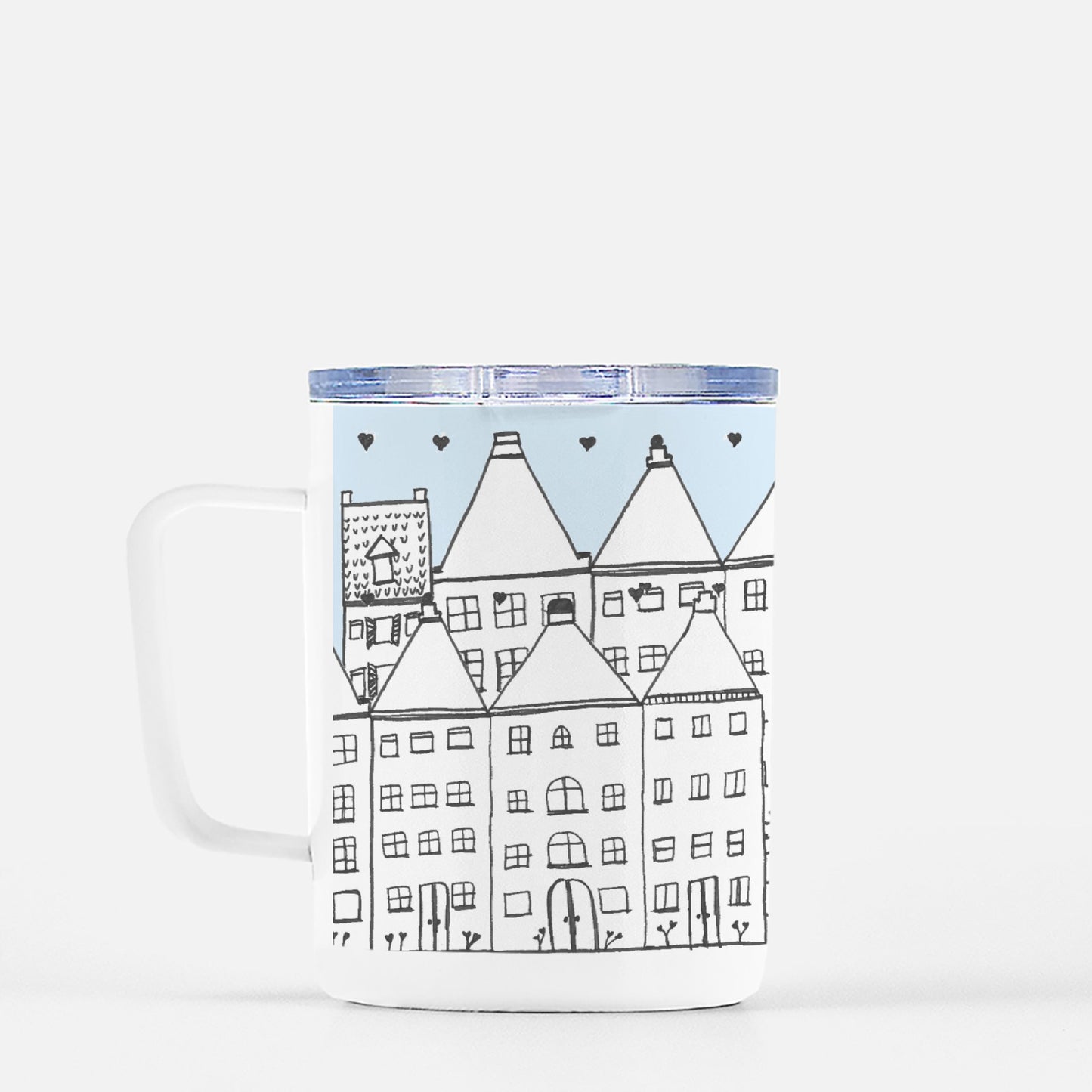 (Back In Stock) Charming City Travel Mug w/ Lid 10 oz.