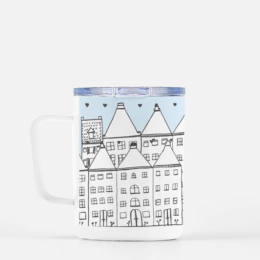 (Back In Stock) Charming City Travel Mug w/ Lid 10 oz.