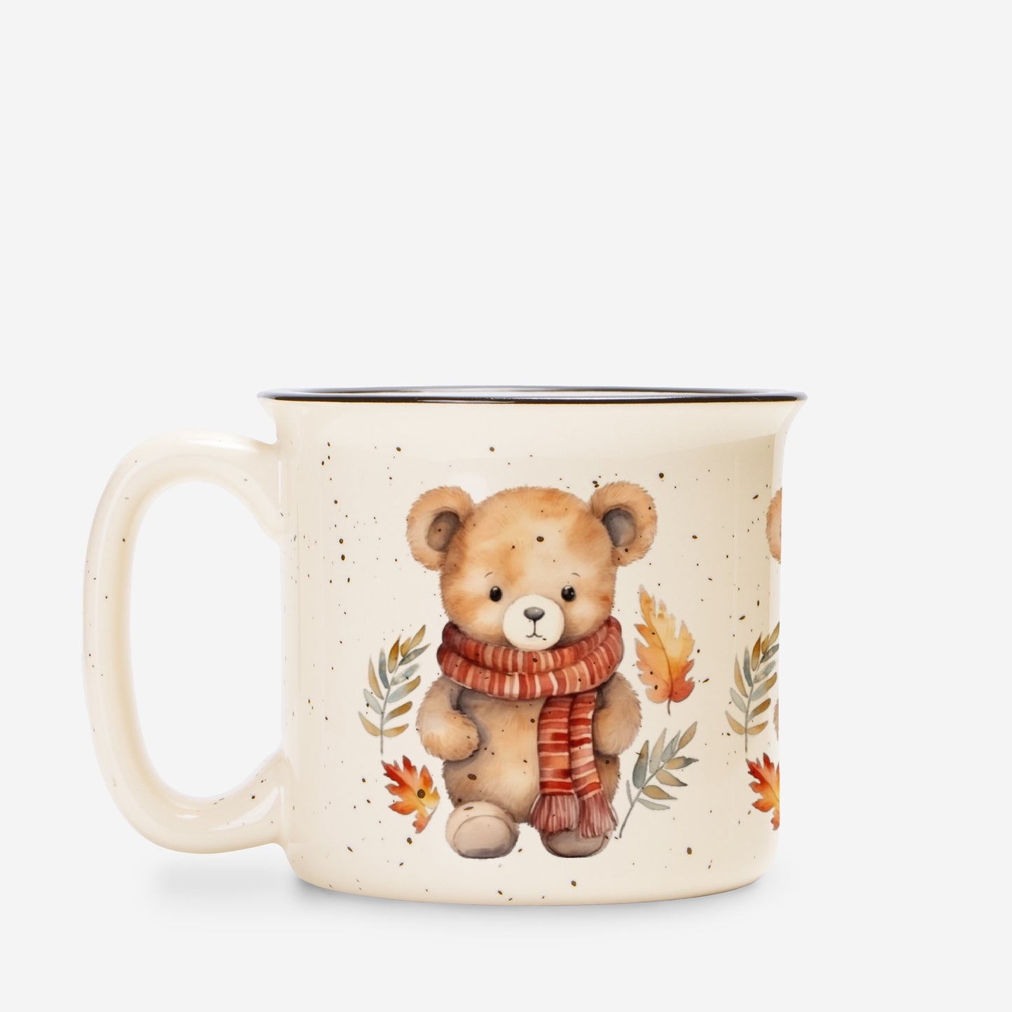 Bear Hug Ceramic Camp Mug Speckled