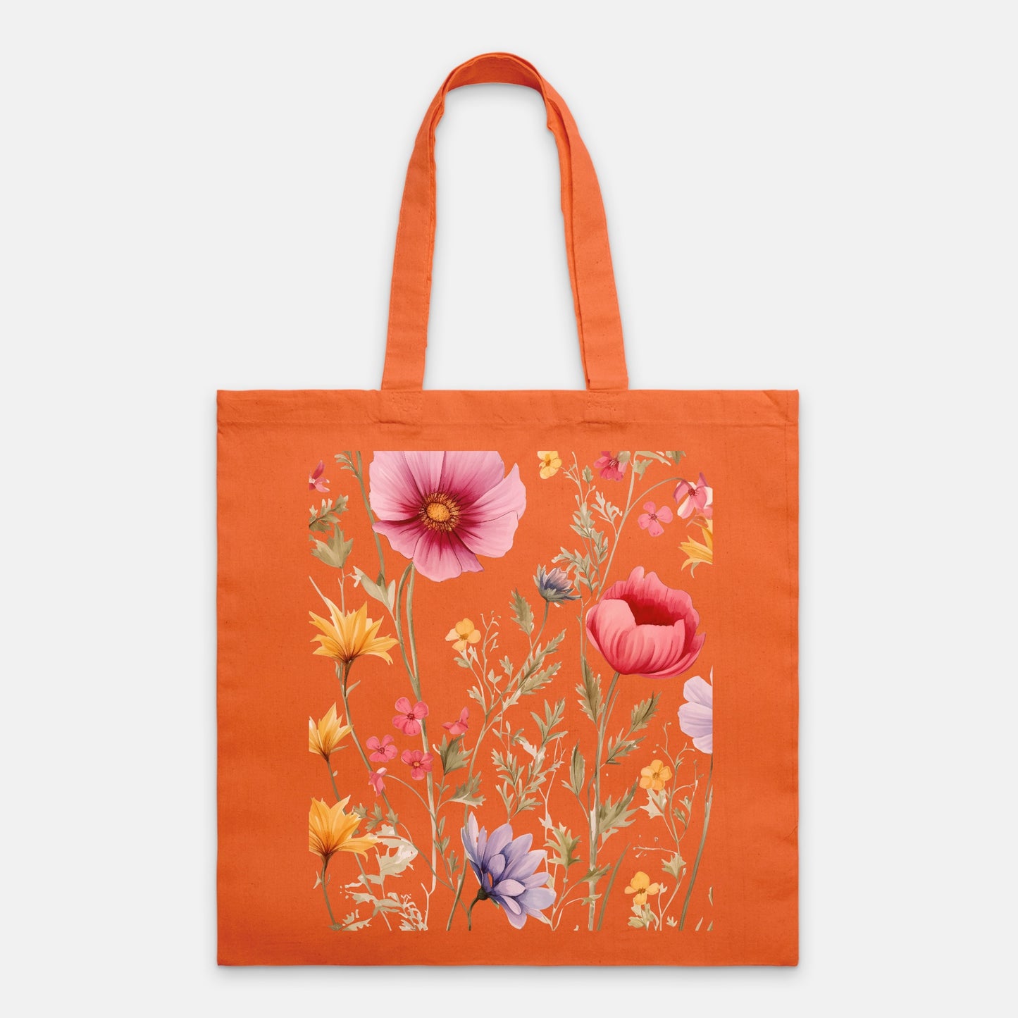 Wild Floral Tote Bag Lightweight ( available 9+ colors)