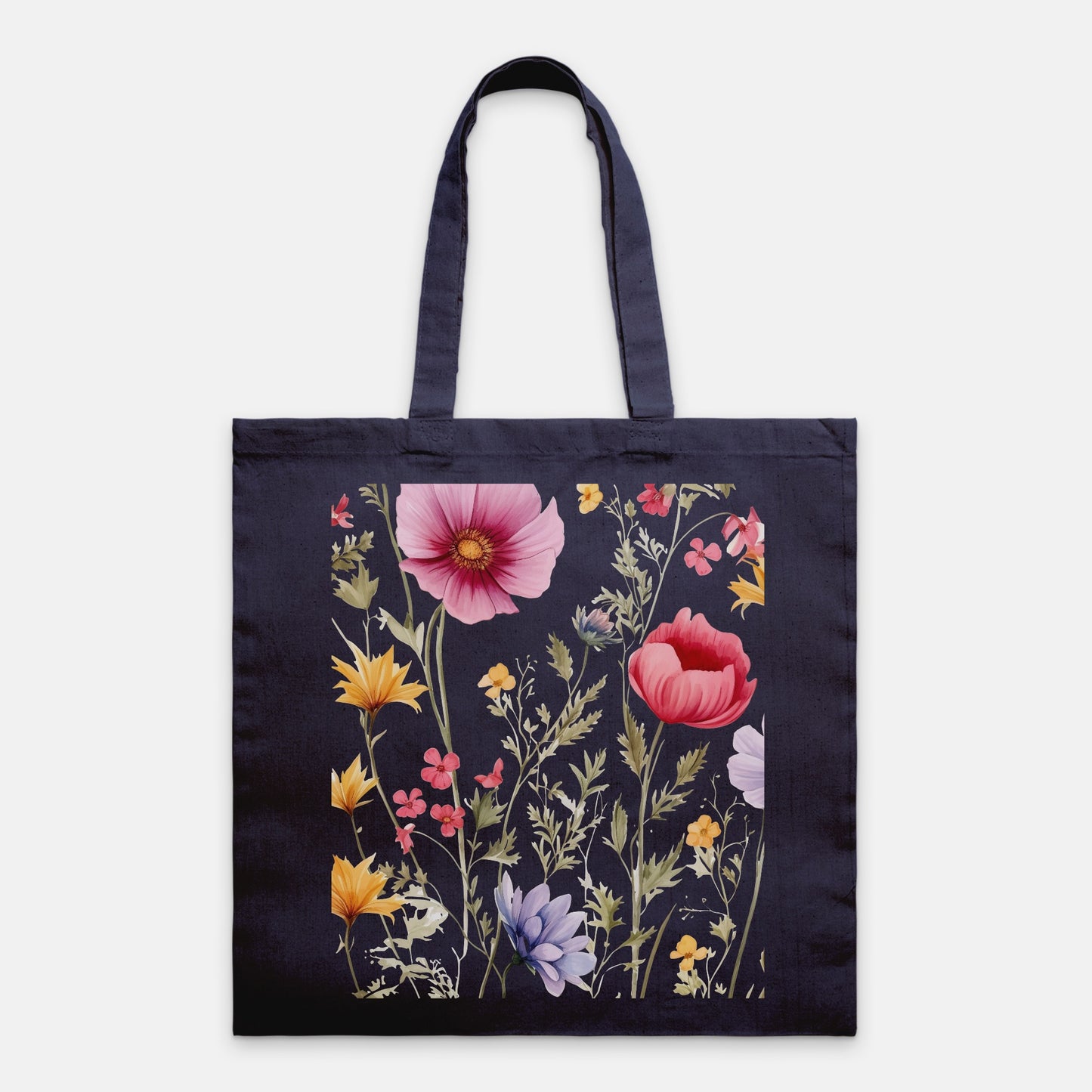 Wild Floral Tote Bag Lightweight ( available 9+ colors)